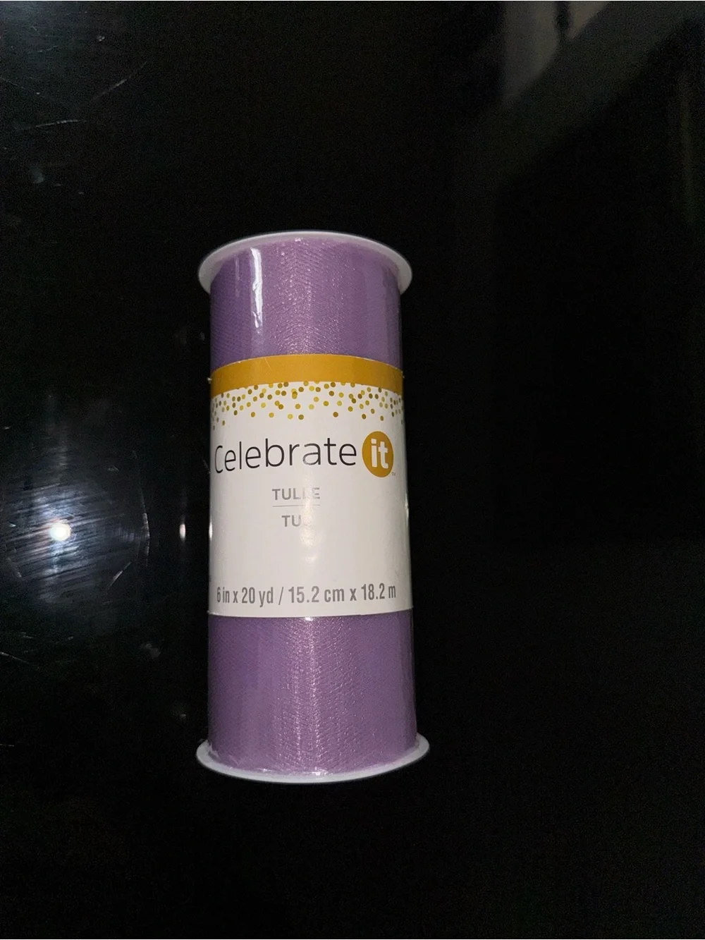 Celebrate It Lavender Tulle Ribbon Roll